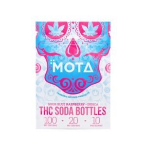 MOTA Blue Raspberry Soda Bottles